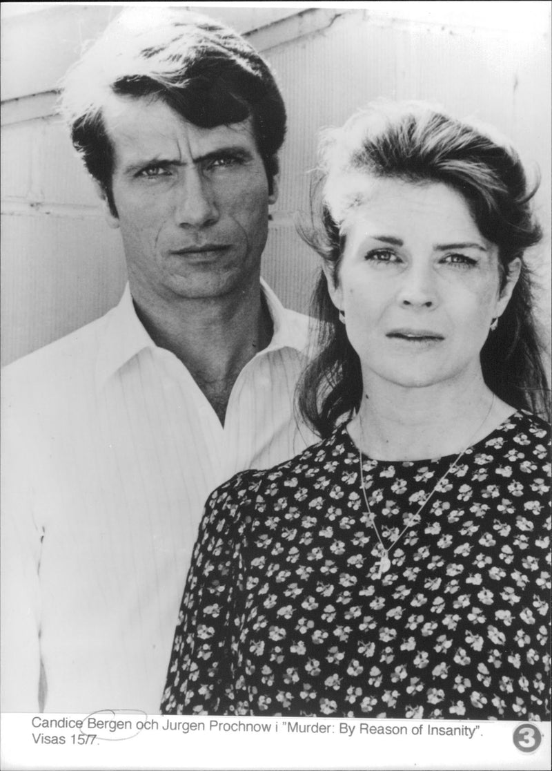 Candice Bergen and JÃ¼rgen Prochnow in "Murder, by Reason of Insanity" - Vintage Photograph