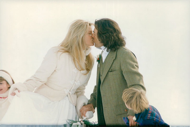 Supermodel Christie Brinkley marries Rick Taubman in Telluride - Vintage Photograph