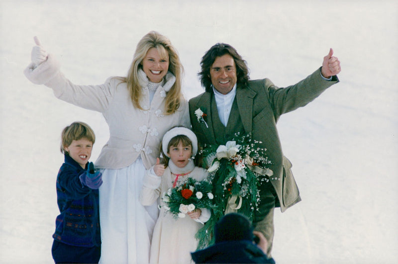 Supermodel Christie Brinkley marries Rick Taubman in Telluride - Vintage Photograph