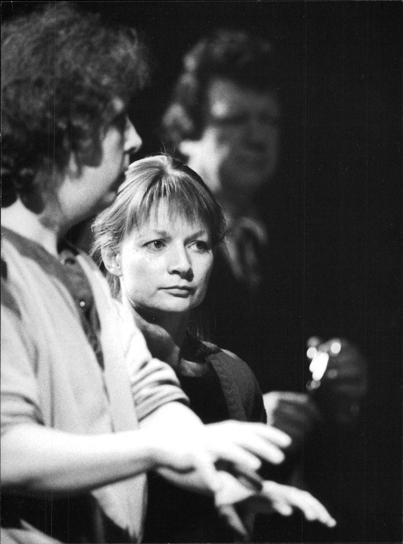 Eva Bergman directs "Blood Brothers" at the Gothenburg City Theatre - Vintage Photograph