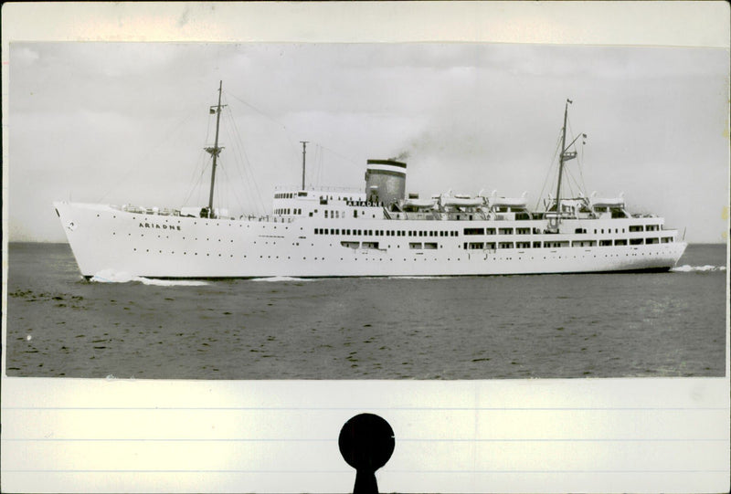 "M / S Ariadne" Hamburg-American Line - Vintage Photograph