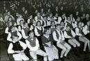 Emergency Youth Concert Party where the young people dressed in national costume - 20 December 1943 - Vintage Photograph