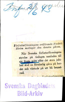 Writers Association chairman. received the Danish gift - 23 June 1943 - Vintage Photograph