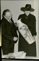Writers Association chairman. received the Danish gift - 23 June 1943 - Vintage Photograph