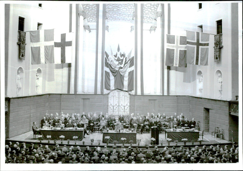 Cooperative Federation's Congress at the Concert Hall - 2 June 1942 - Vintage Photograph
