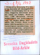 Delegates in conversation at the Cooperative Association's Congress at the Concert Hall - 2 June 1942 - Vintage Photograph