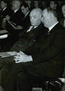Delegates in conversation at the Cooperative Association's Congress at the Concert Hall - 2 June 1942 - Vintage Photograph