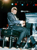 Ray Charles, the jazz legend. - Vintage Photograph