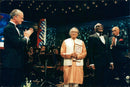 King Carl XVI Gustaf, Ravi Shankar and Ray Charles at the Polar Music Distribution. - Vintage Photograph