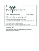 Polar Prize winners Ravi Shankar and Ray Charles at the Polar Music Distribution. - Vintage Photograph