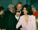 Polar Prize winner Ray Charles, King Carl XVI Gustaf and Queen Silvia at the Polar Music Awards. - Vintage Photograph