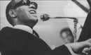 Ray Charles appears in Gavle People's Park. - Vintage Photograph