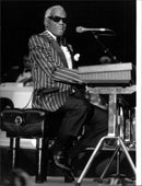 Ray Charles, the jazz legend. - Vintage Photograph
