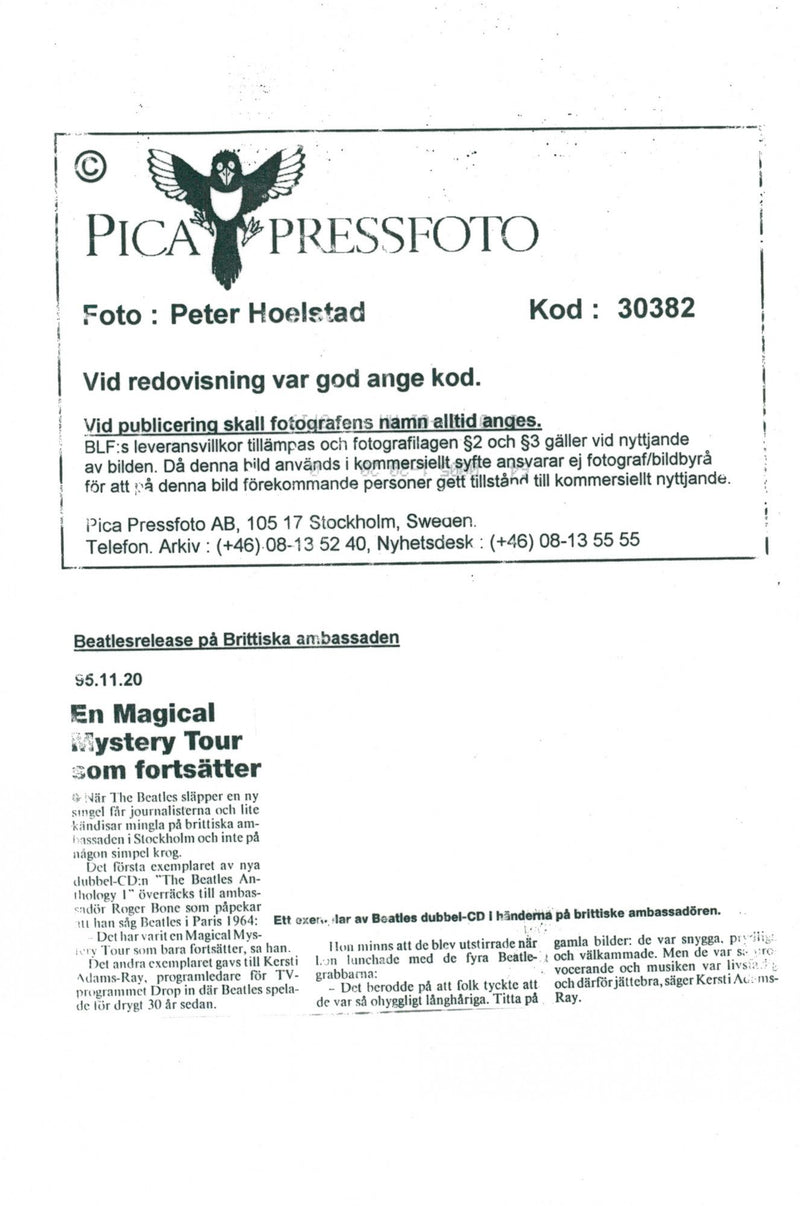 Beatles release of British embassy - Vintage Photograph