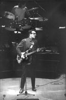 Elvis Costello occurs - Vintage Photograph
