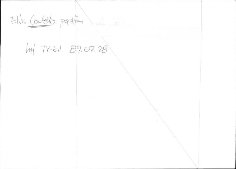 Elvis Costello - Vintage Photograph