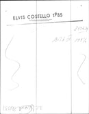 Elvis Costello with his guitar - Vintage Photograph