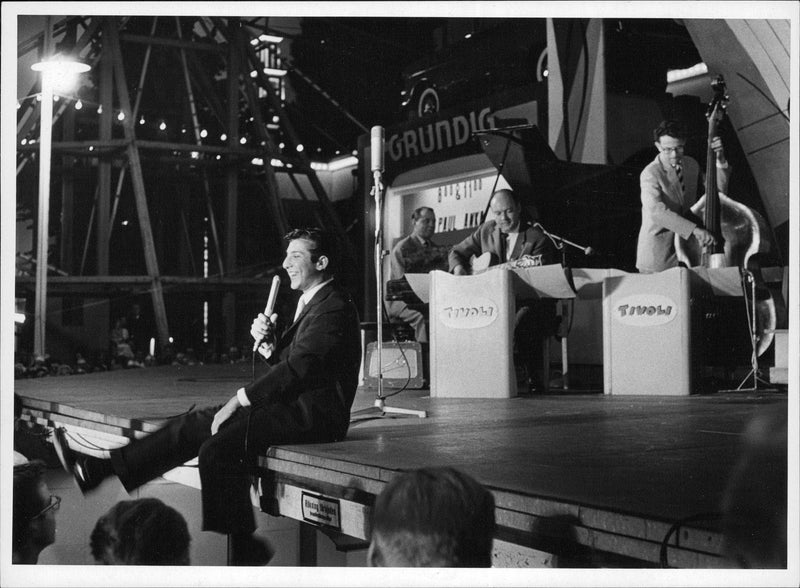 Paul Anka appearing at Grona Lund - Vintage Photograph
