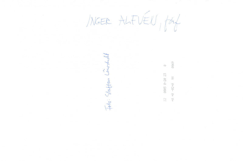 Inger AlfvÃ©n, writer - Vintage Photograph