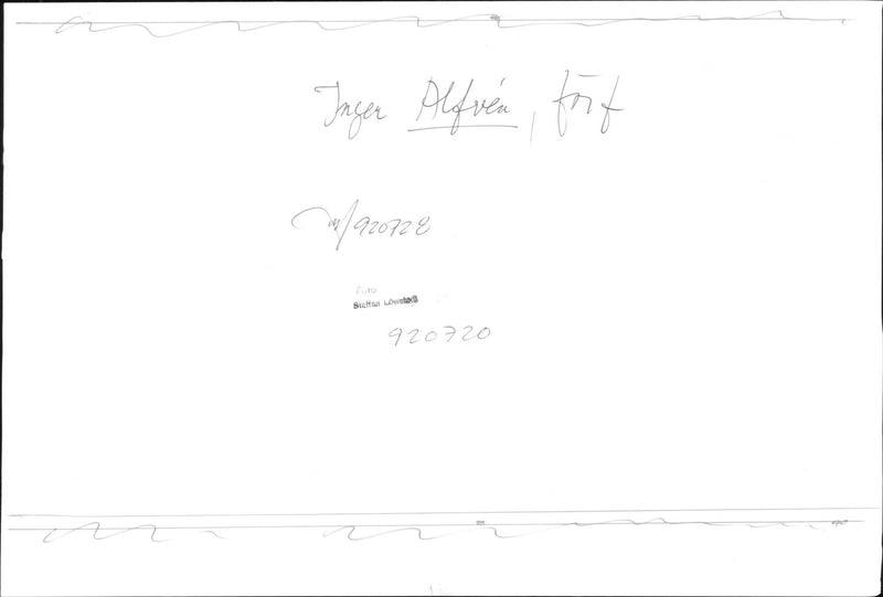 Inger AlfvÃ©n, writer - Vintage Photograph