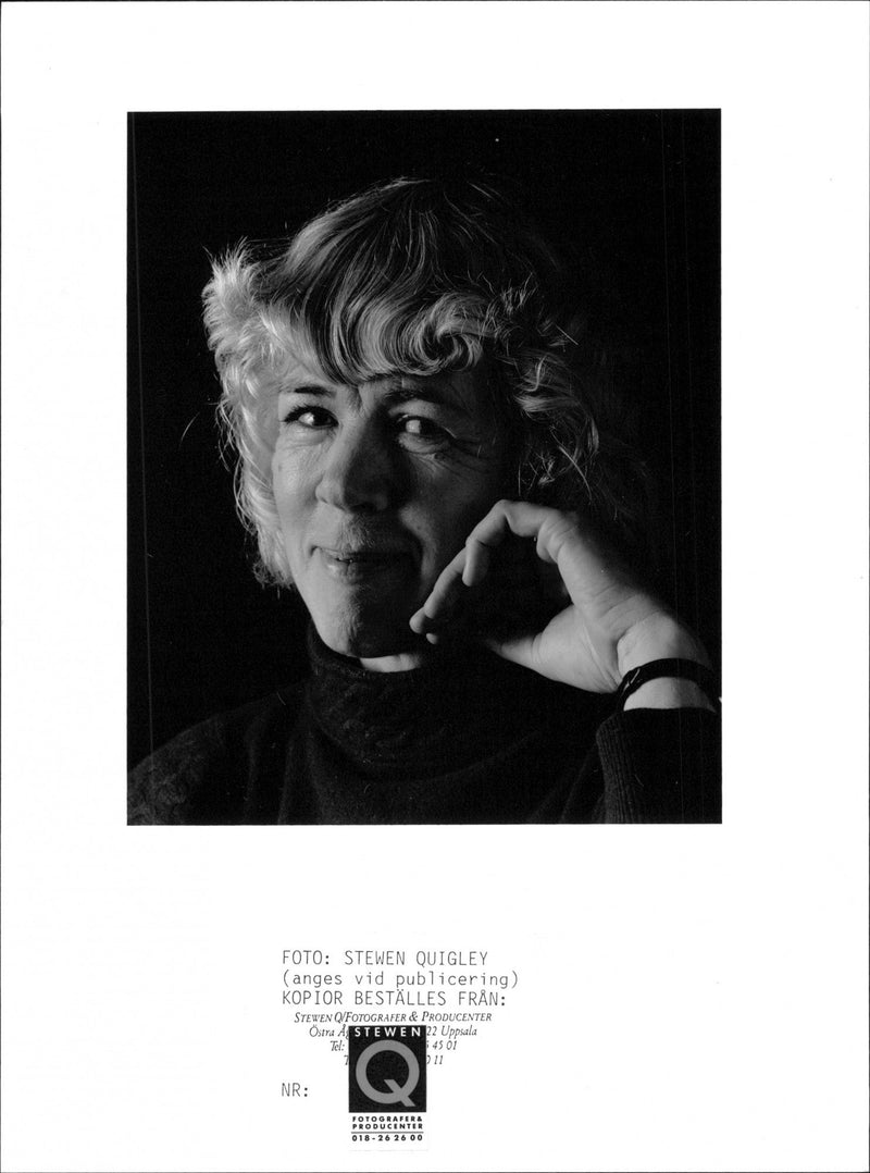 Inger AlfvÃ©n, writer - Vintage Photograph