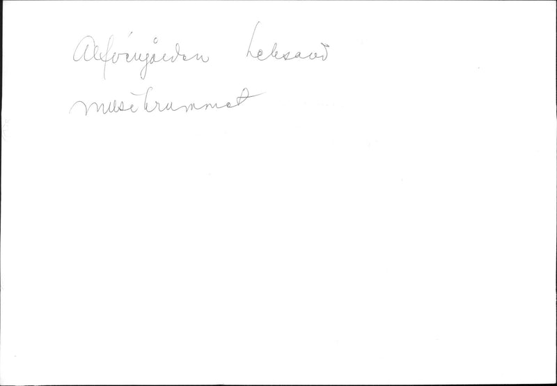 Music room in Hugo AlfvÃ©n's farm in Leksand - Vintage Photograph