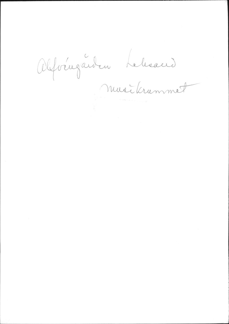 Music room in the AlfvÃ©n farm - Vintage Photograph