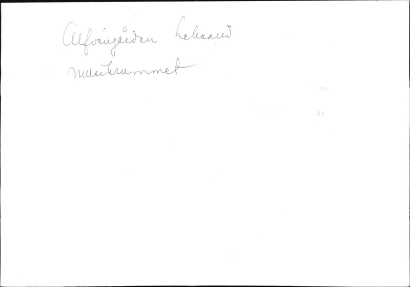 Music room in the AlfvÃ©n farm - Vintage Photograph