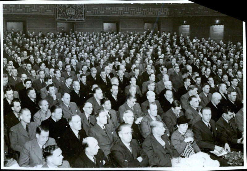 From the Co-operative Covenant Congress in the Concert Hall - 2 June 1942 - Vintage Photograph
