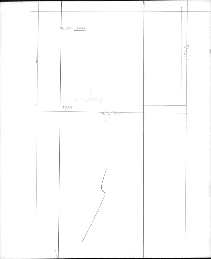 Count Basie jazz musicians - Vintage Photograph