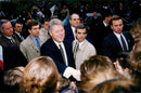 President Bill Clinton arrives England - Vintage Photograph