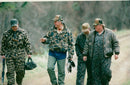 Bill Clinton hunts with friends - Vintage Photograph