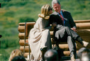 Bill Clinton and his wife Hillary Clinton - Vintage Photograph