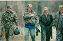 Bill Clinton hunts with friends - Vintage Photograph