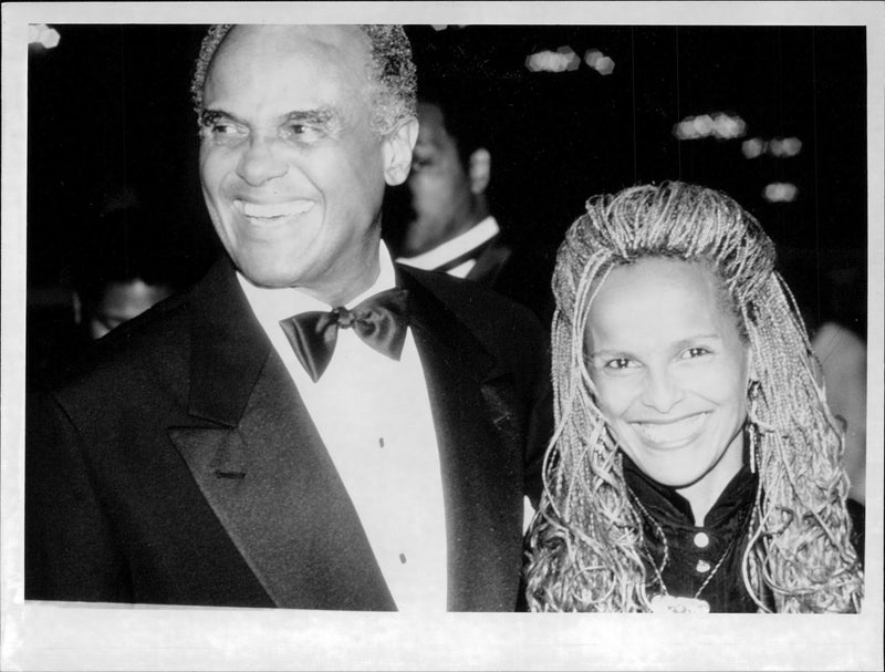 Harry Belafonte with his daughter Shari - Vintage Photograph
