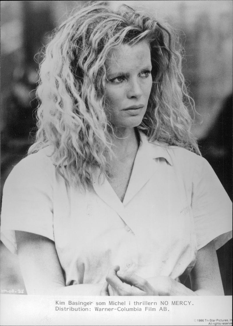 Kim Basinger in the filming of "No Mercy" - Vintage Photograph