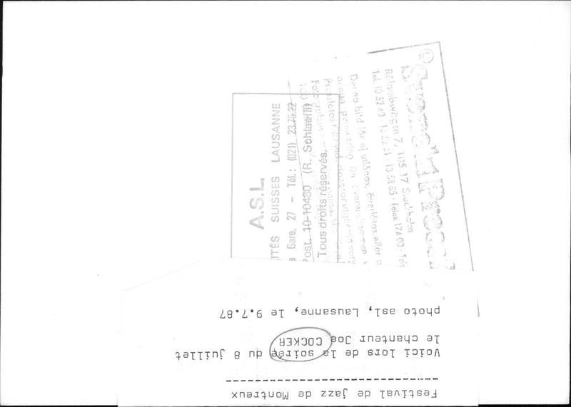 Joe Cocker appearing at jazz festival - Vintage Photograph