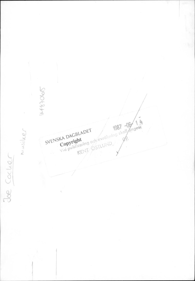 Joe Cocker occurs - Vintage Photograph