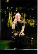 Phil Collins charmed the audience at the concert in Miami. - Vintage Photograph