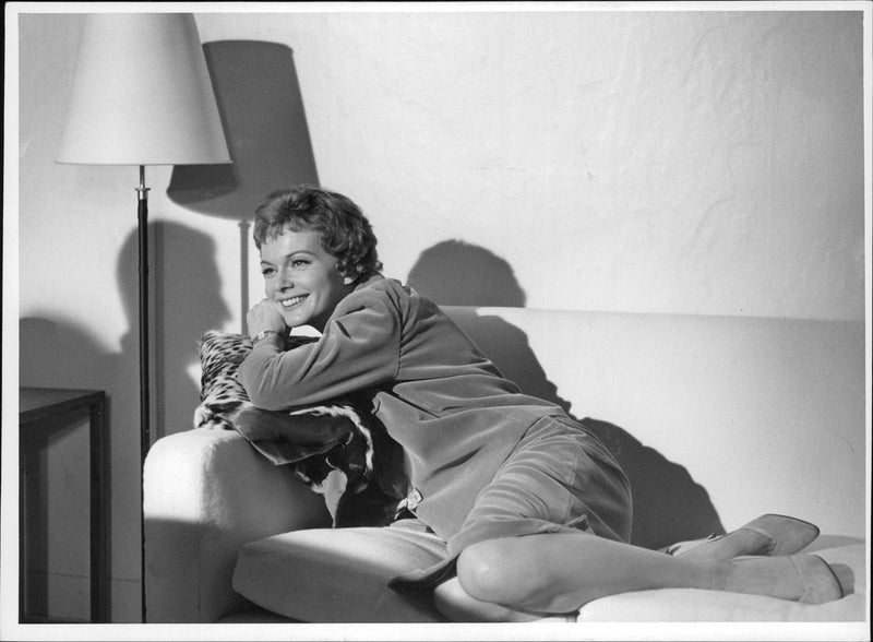 Anita Björk in the filming of "Mannequin" - Vintage Photograph