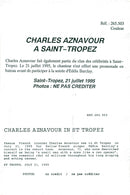 Charles Aznavour on his way to Eddie Barlcays concert - Vintage Photograph