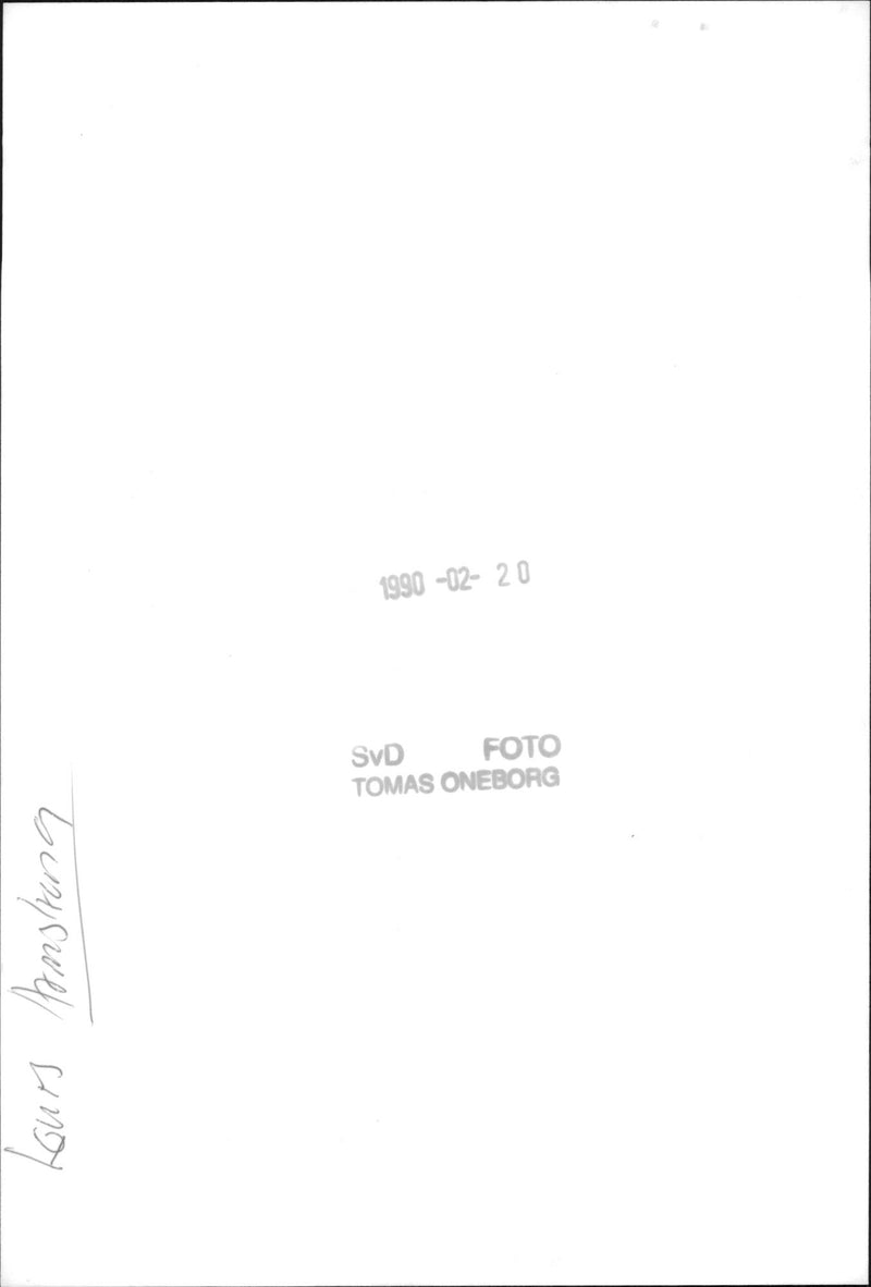 A poster of Louis Armstrong concert in the Royal Hall - Vintage Photograph