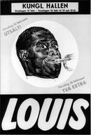 A poster of Louis Armstrong concert in the Royal Hall - Vintage Photograph