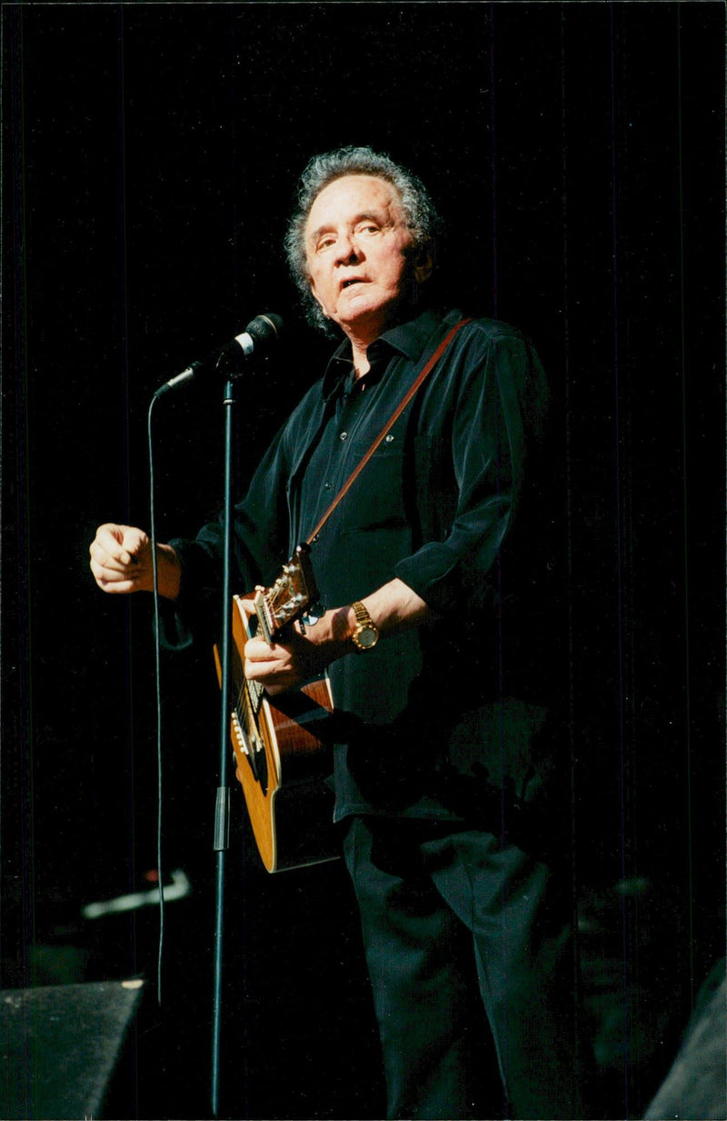 Johnny Cash appears on Lollipop - Vintage Photograph