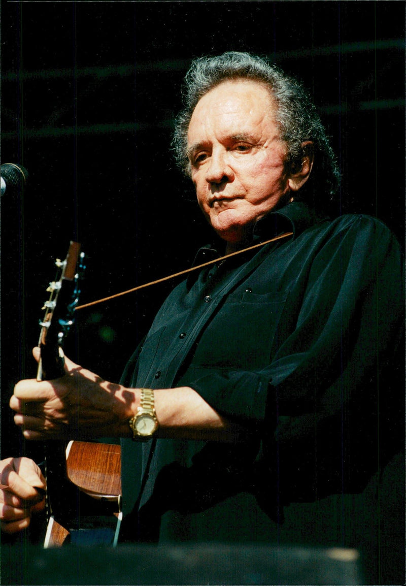 Johnny Cash appears on Lollipop - Vintage Photograph