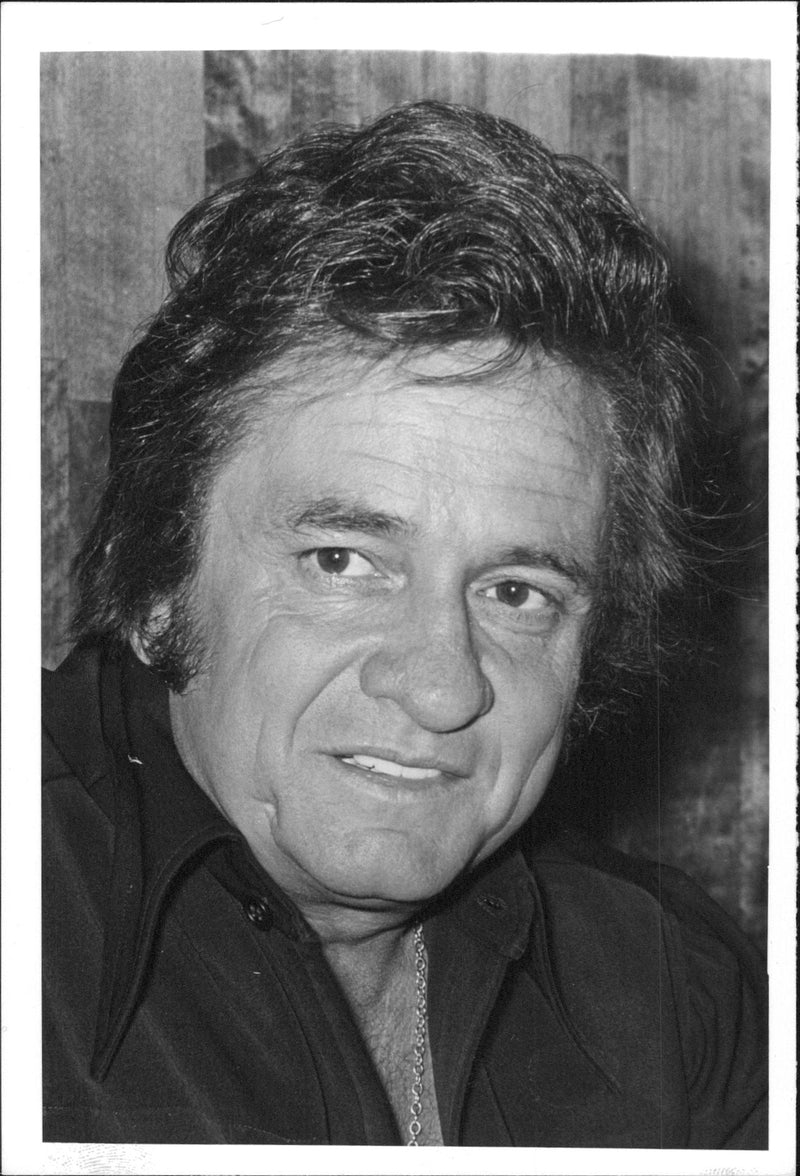 Singer Johnny Cash - Vintage Photograph