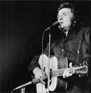 Singer Johnny Cash appears - Vintage Photograph