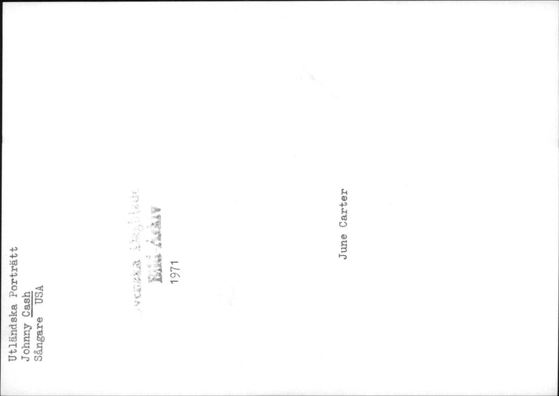 Johnny Cash and June Carter - Vintage Photograph