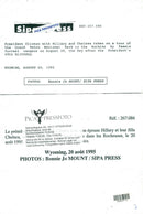 US President Bill Clinton with Mrs Hillary - Vintage Photograph