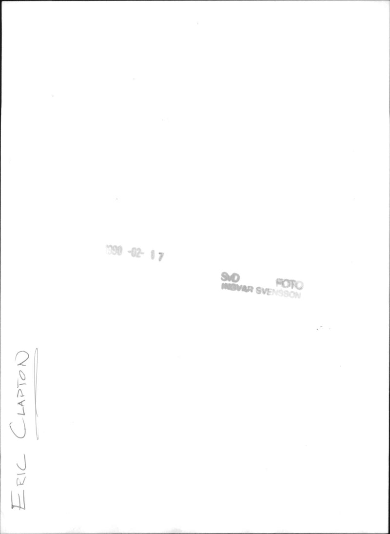 Musician Eric Clapton - Vintage Photograph